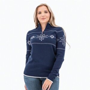 Old Ranch Brands Women's Nordic Snow
Sweater - Dk Denim, Size X Large new